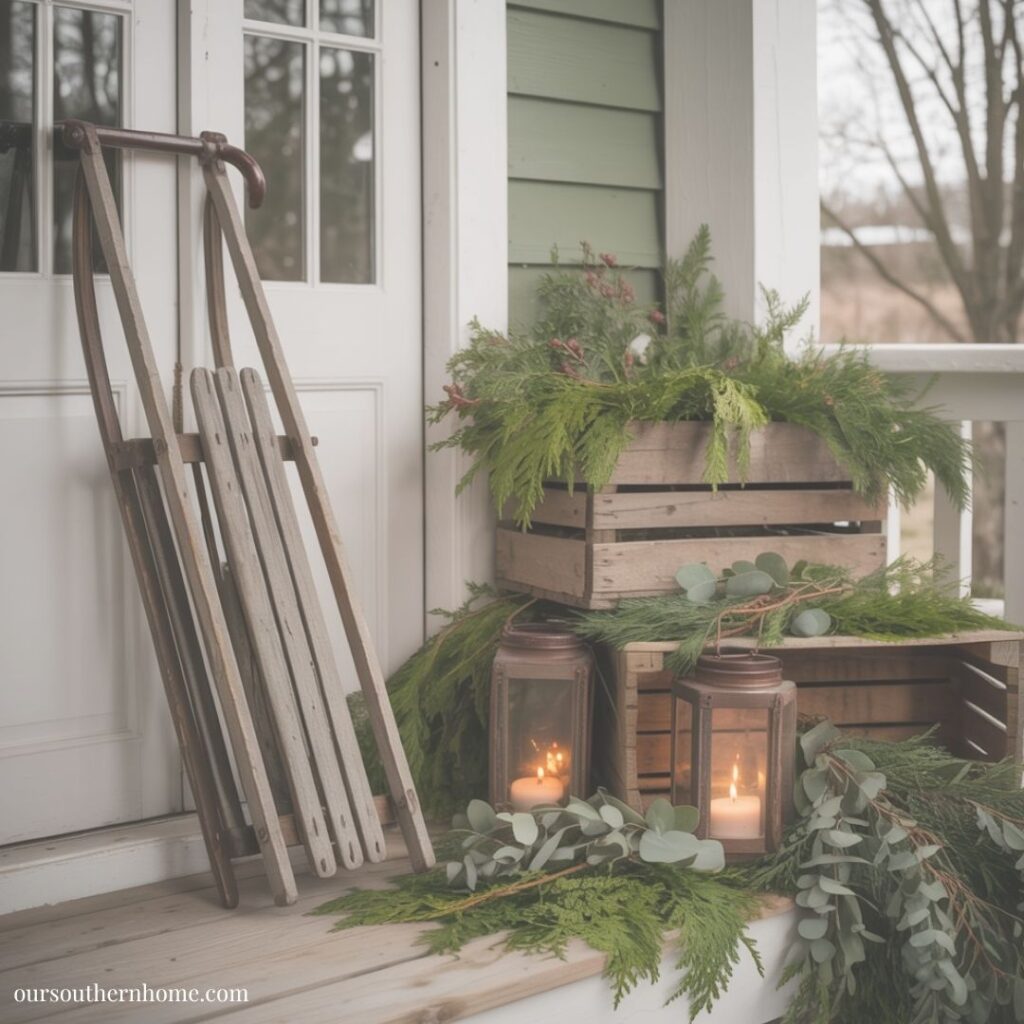 Southern Farmhouse Christmas Porch Ideas!